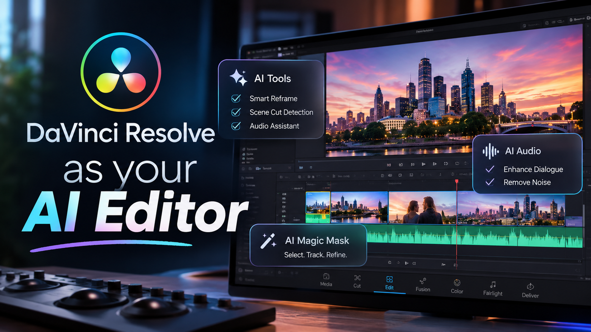 Blackmagic Wants You to Think of DaVinci Resolve Studio as an AI Editor