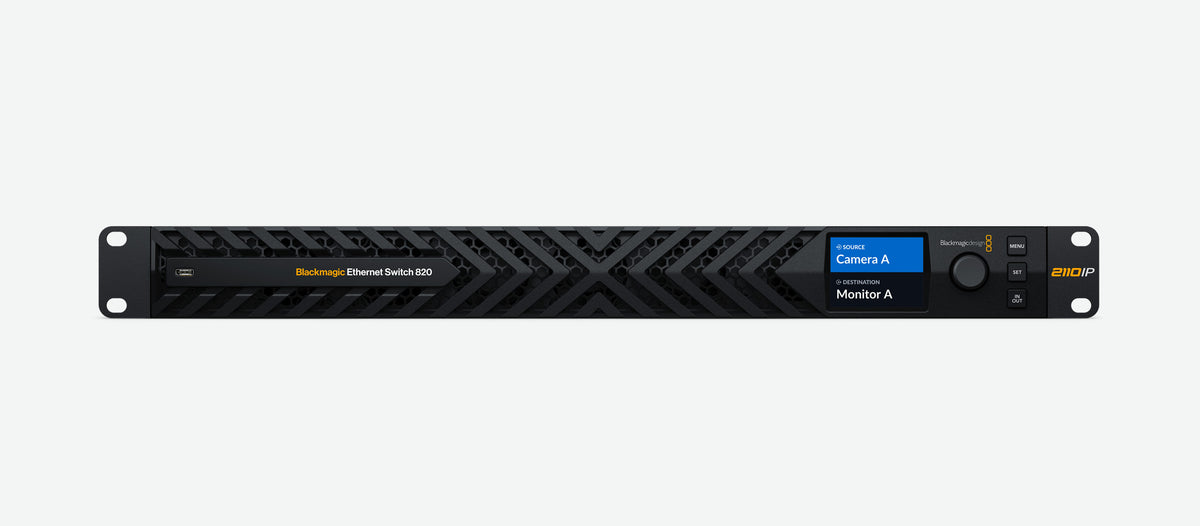 Blackmagic Ethernet Switch 820 front