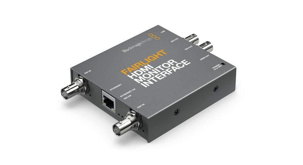 Blackmagic Design DaVinci Resolve & Fusion Software Fairlight HDMI Monitor Interface
