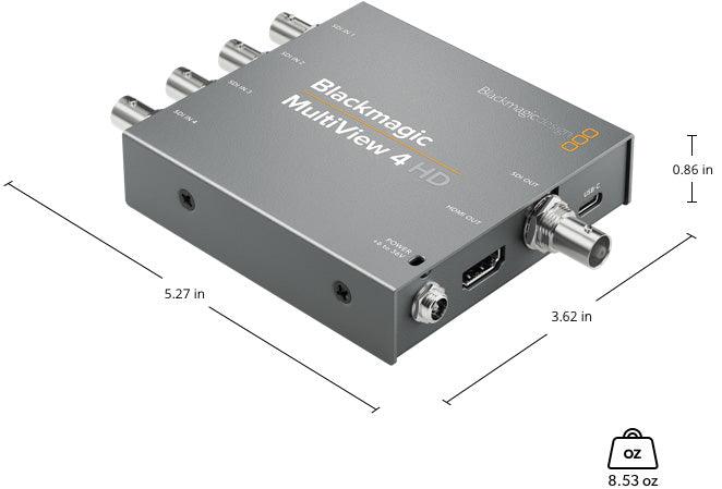 Blackmagic Design Monitoring Blackmagic MultiView 4 HD