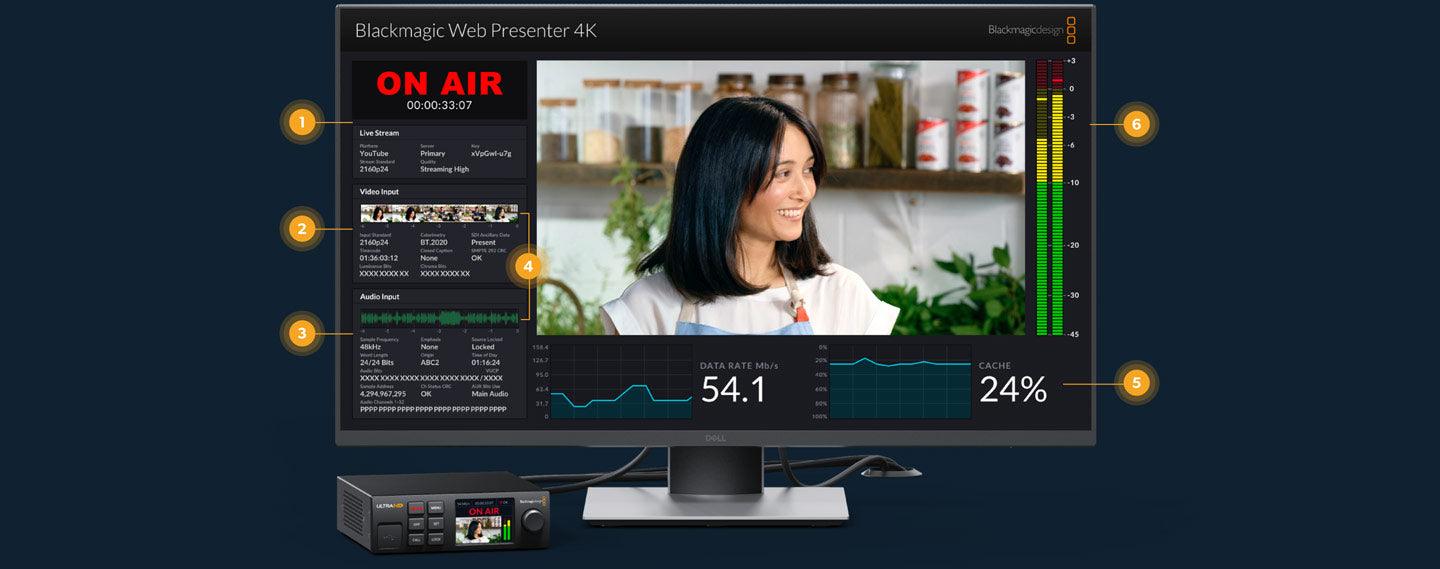 Blackmagic Design Streaming and Encoding Blackmagic Web Presenter HD