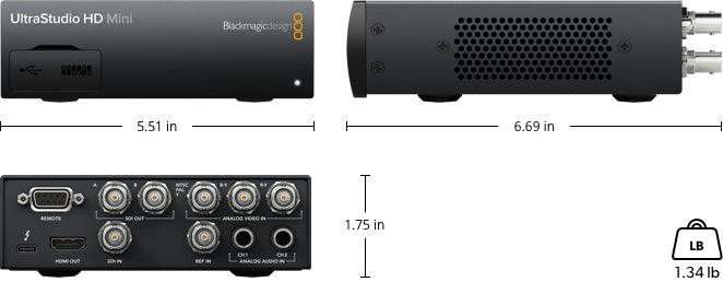 Blackmagic Design Thunderbolt Technology Editing Design & Paint UltraStudio HD Mini