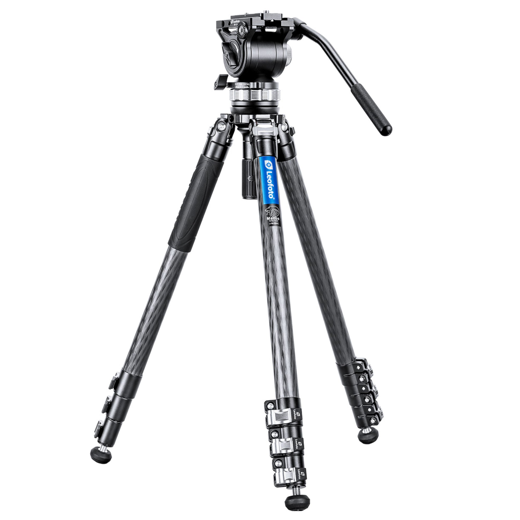 Leofoto LVM-324C Manba Video Series 4 Section Tripod with BV-15 Video