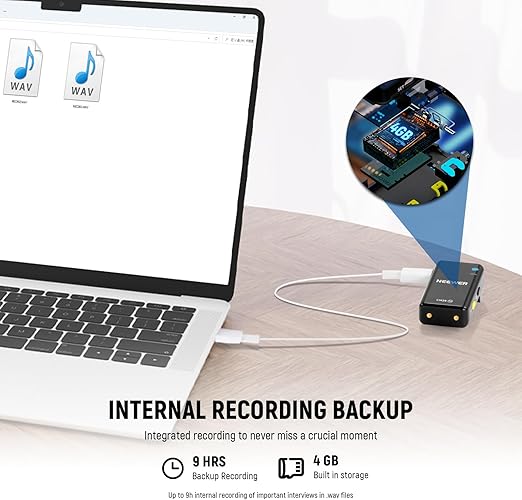 NEEWER CM28 Wireless Lavalier Lapel Microphone
