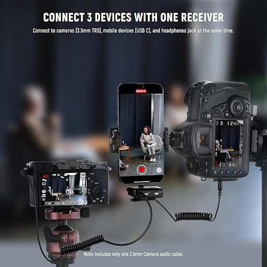 NEEWER CM28 Wireless Lavalier Lapel Microphone