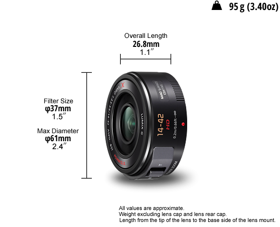 Lumix G Series 14-42mm / F3.5-5.6 / Power O.I.S Power Zoom Lens