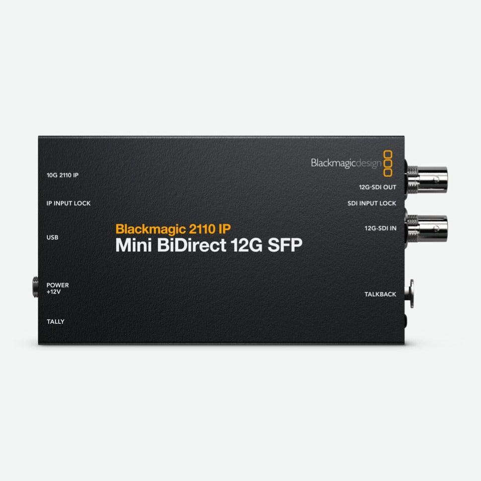 Blackmagic 2110 IP Mini BiDirect 12G SFP front