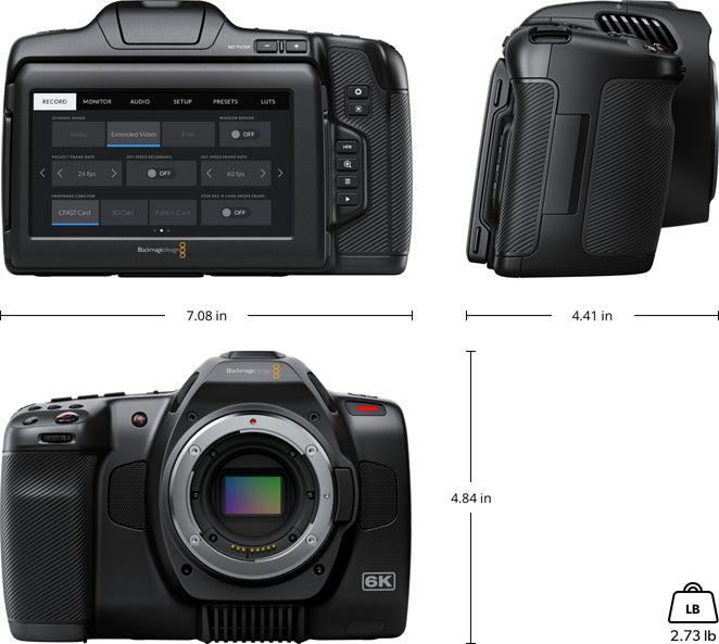Blackmagic Design Cameras - Cinema Blackmagic Pocket Cinema Camera 6K Pro (lens not included)