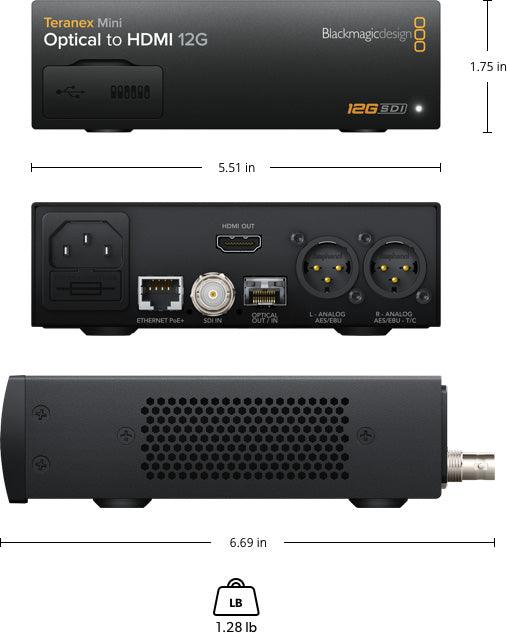 Blackmagic Design Converters Teranex Mini - Optical to HDMI 12G