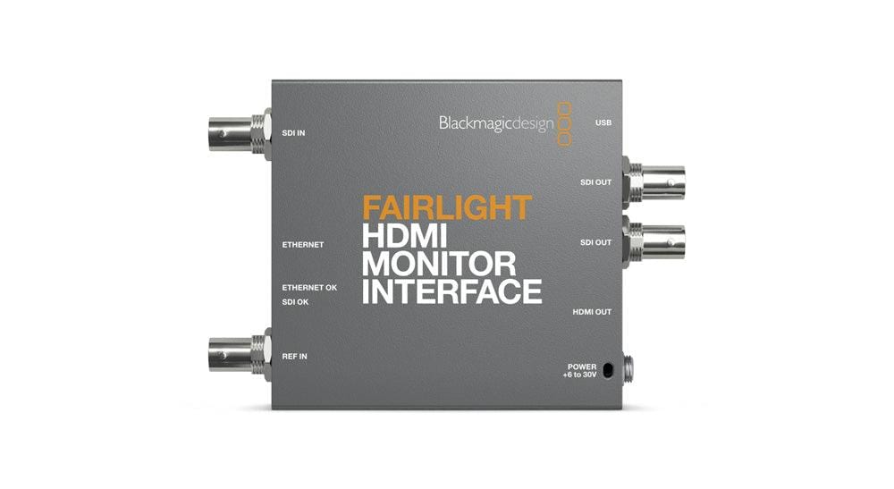 Blackmagic Design DaVinci Resolve & Fusion Software Fairlight HDMI Monitor Interface