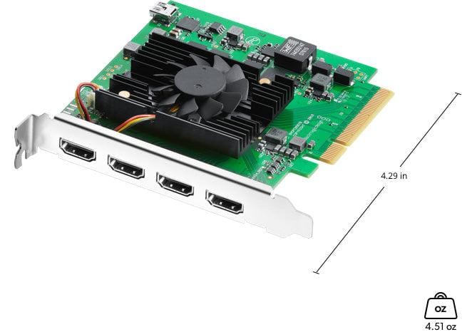 Blackmagic Design PCIe Editing Design & Paint DeckLink Quad HDMI Recorder