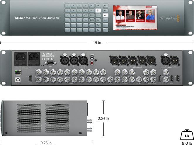 Blackmagic Design Production Switchers ATEM 2 M/E Production Studio 4K
